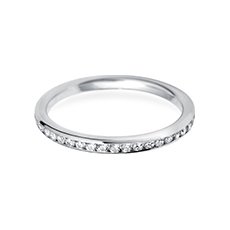 2.0mm Channel Set diamond wedding ring