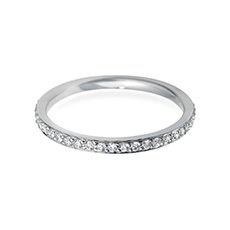 2.0mm Grain Set diamond wedding ring