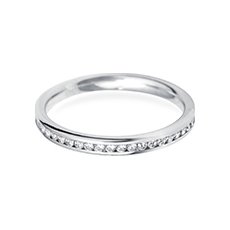 2.5mm Channel Set wedding ring