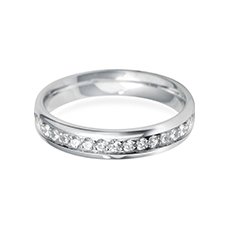 4.0mm Grain Set diamond engagement ring