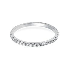 1.5mm Slender Vintage diamond cut wedding ring