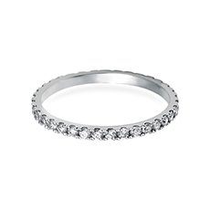 1.7mm Slender Vintage diamond engagement ring