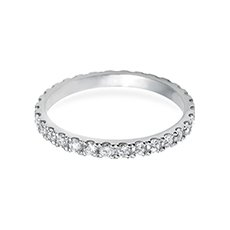 2.0mm Vintage Style diamond wedding ring