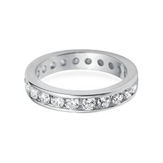 3.5mm Classic Eternity diamond cut wedding ring