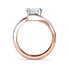 Divya rose gold diamond engagement ring