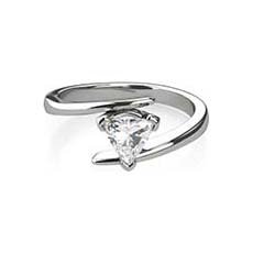 Divya platinum engagement ring