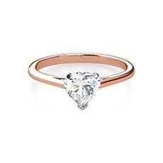 Justine rose gold diamond engagement ring