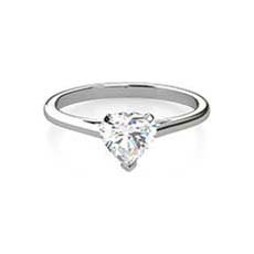 Justine platinum solitaire diamond ring