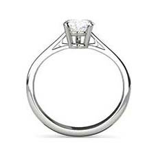 Justine diamond solitaire ring