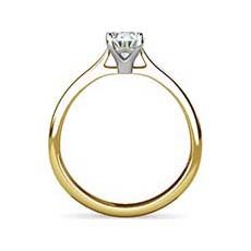 Tara yellow gold diamond engagement ring