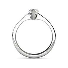 Barbara platinum pear shaped diamond ring