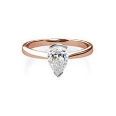 Nisha rose gold diamond engagement ring