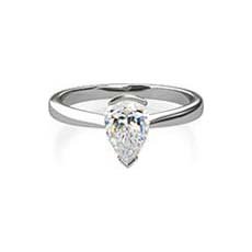 Nisha pear diamond ring