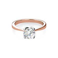 Nina rose gold engagement ring