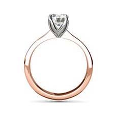 Nina rose gold engagement ring