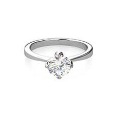 Mercedes platinum diamond engagement ring