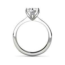 Mercedes platinum diamond engagement ring