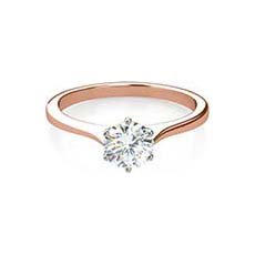 Amira rose gold engagement ring