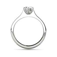 Amira white gold solitaire engagement ring