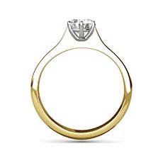 Amira yellow gold engagement ring