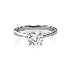 Frederica platinum solitaire diamond ring