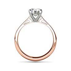 Jyoti rose gold solitaire engagement ring