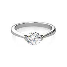 Melanie diamond solitaire ring