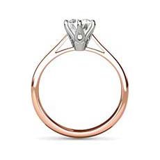 Sandra rose gold solitaire engagement ring