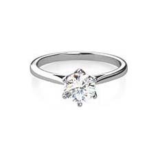 Sandra platinum diamond ring