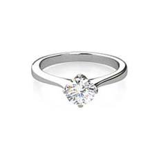 Amanda platinum solitaire engagement ring