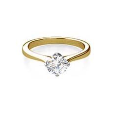 Amanda yellow gold diamond ring