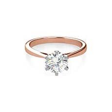Angela rose gold solitaire ring