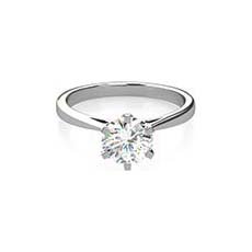 Angela diamond platinum engagement ring
