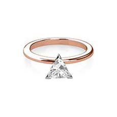 Carey rose gold solitaire engagement ring