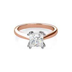 Hestia rose gold engagement ring