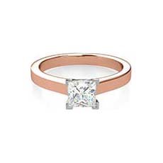 Delyth rose gold solitaire ring