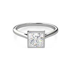 Nicole square shaped diamond ring