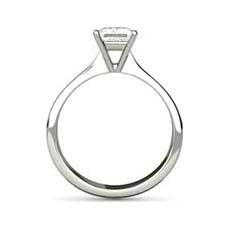 Elizabeth square cut diamond ring