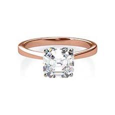 Leslie rose gold engagement ring