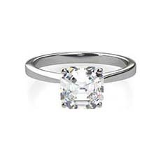 Leslie asscher cut diamond ring