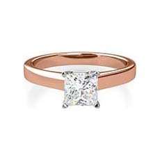 Yvette rose gold solitaire engagement ring