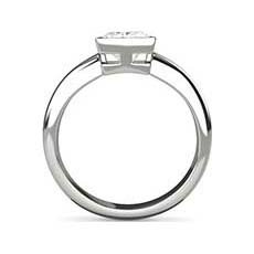 Verona platinum princess cut engagement ring