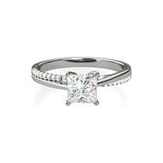 Elsa channel set engagement ring