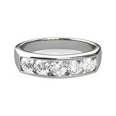Donna five stone diamond ring