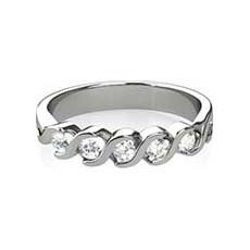 Elvira 5 stone diamond ring