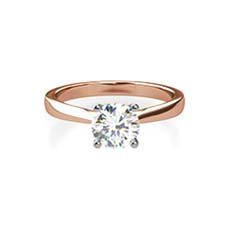 Antonia rose gold solitaire engagement ring