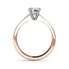 Antonia rose gold solitaire engagement ring