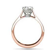 Charlotte rose gold solitaire ring