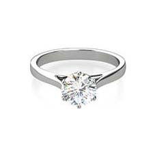 Charlotte plain engagement ring