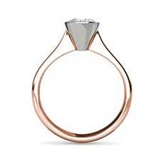 Amelia rose gold solitaire engagement ring